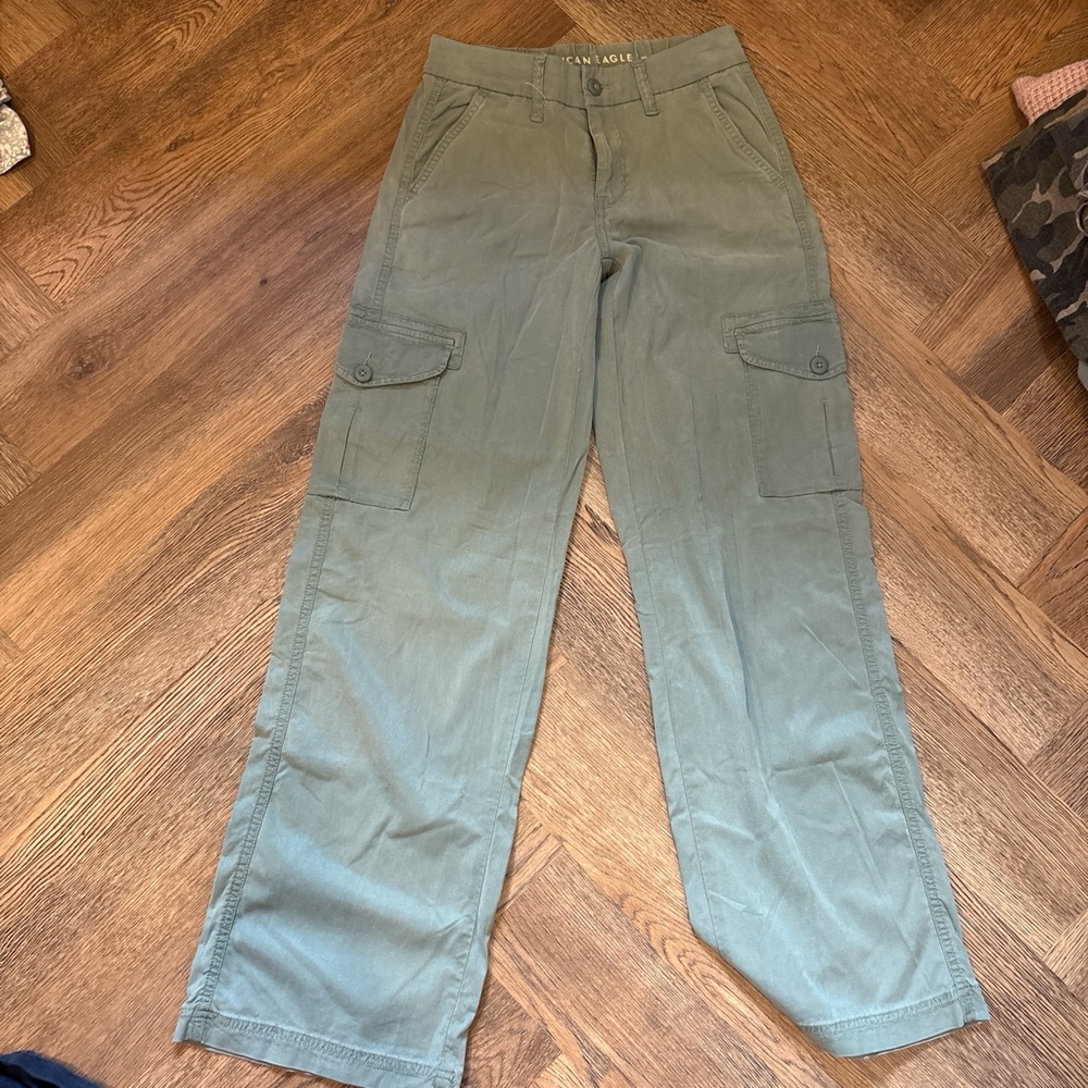American Eagle Outfitters Green Straight Leg Jeans